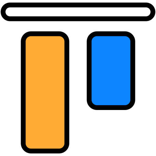 Top alignment Generic Outline Color icon