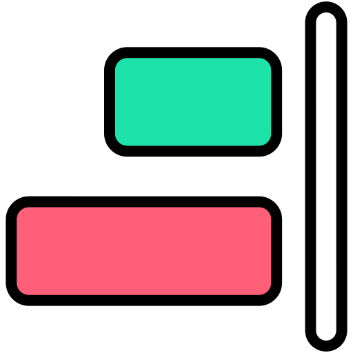 alineación derecha Generic Outline Color icono