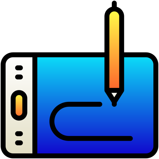 Graphic tablet Generic Lineal Color Gradient icon