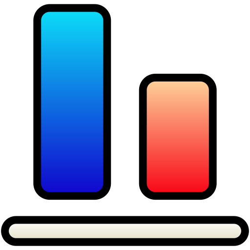 Bottom alignment Generic Lineal Color Gradient icon