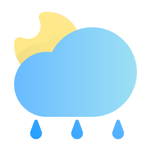 Дождливая ночь Generic Flat Gradient иконка