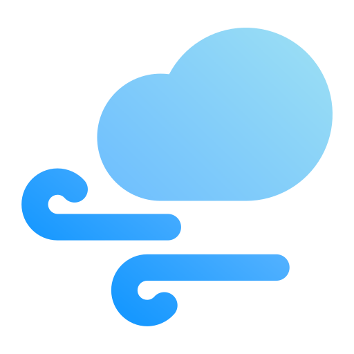 風が強い Generic Flat Gradient icon