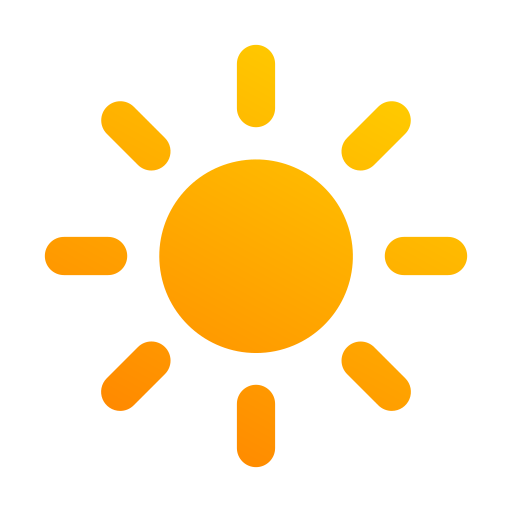 soleado Generic Flat Gradient icono