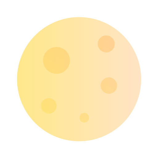 luna llena Generic Flat Gradient icono