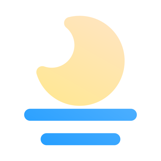 salida de la luna Generic Flat Gradient icono