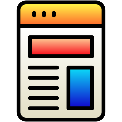 webseite Generic Lineal Color Gradient icon