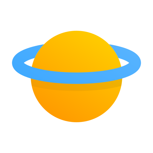планета Generic Flat Gradient иконка