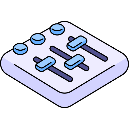 Mixer Generic Thin Outline Color icon