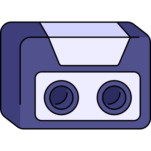 카세트 Generic Thin Outline Color icon