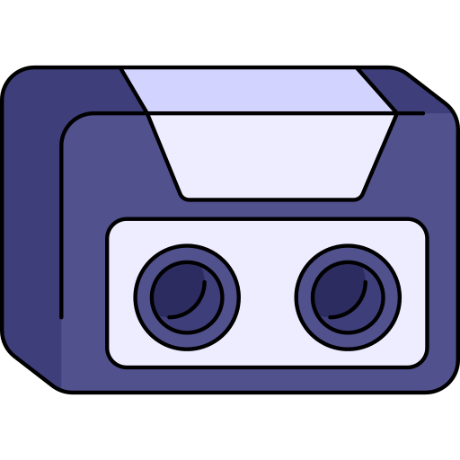 kassette Generic Thin Outline Color icon