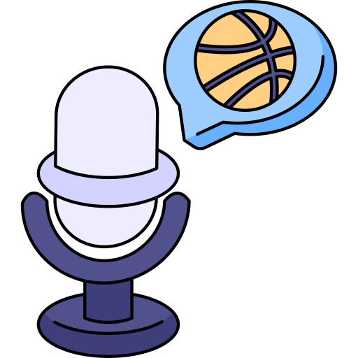 Sport podcast Generic Thin Outline Color icon