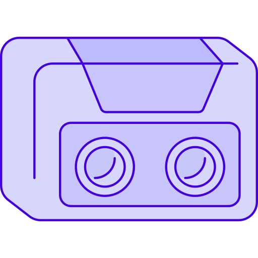 cassette Generic Blue Icône