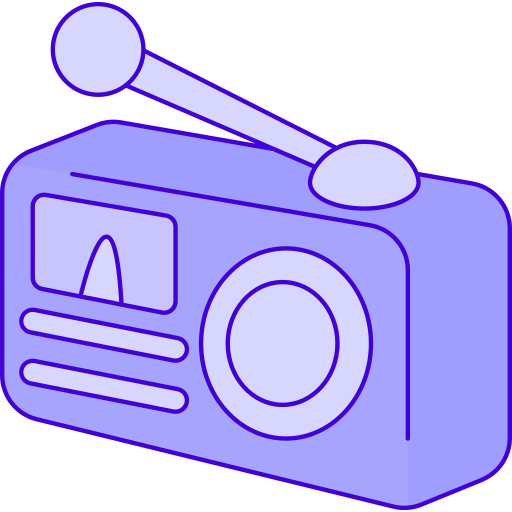 zabytkowe radio Generic Blue ikona