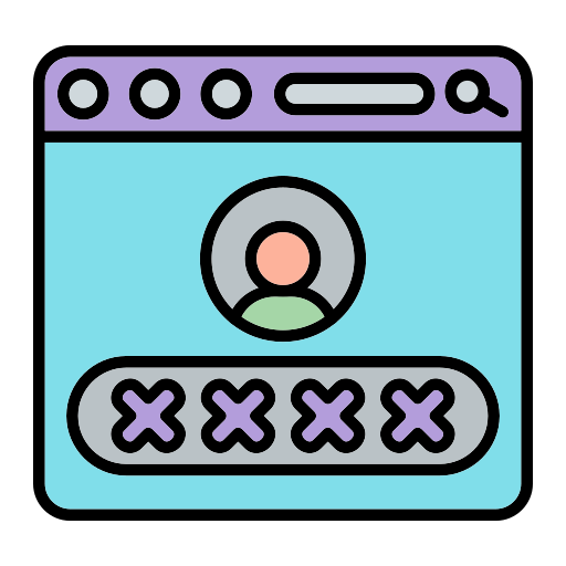 パスワード Generic Outline Color icon
