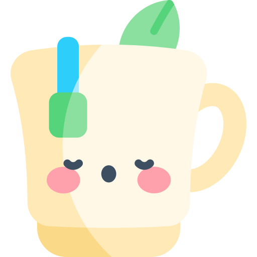 Tea cup Kawaii Flat icon