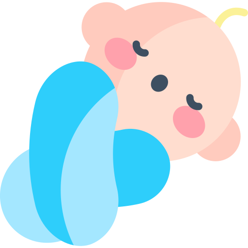 赤ちゃん Kawaii Flat icon