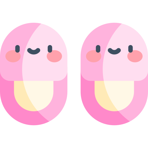 Slippers Kawaii Flat icon