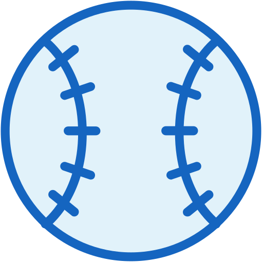 piłka baseballowa Generic Outline Color ikona