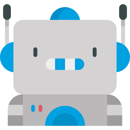 robot Kawaii Flat icono