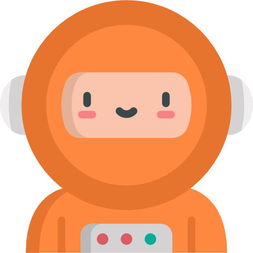 Astronaut Kawaii Flat icon