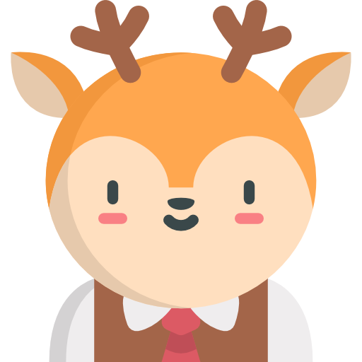 Deer Kawaii Flat icon