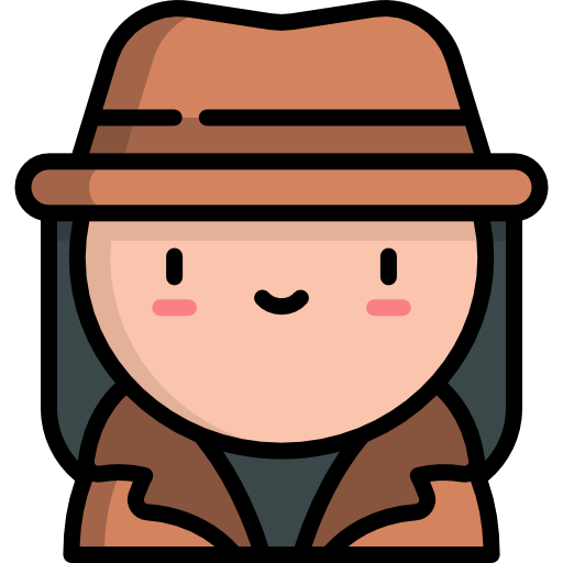 Detective Kawaii Lineal color icon