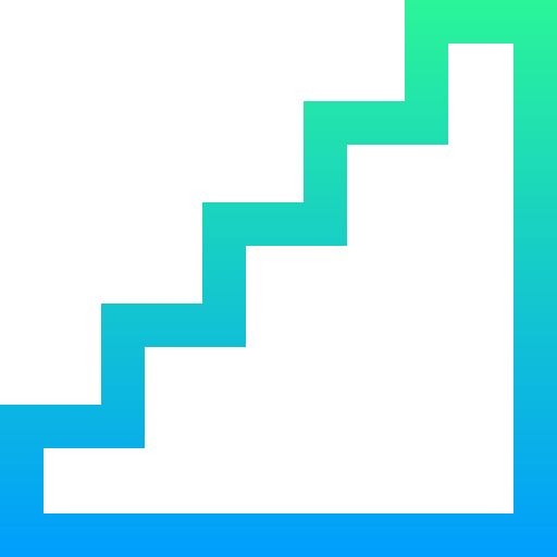escalera Super Basic Straight Gradient icono