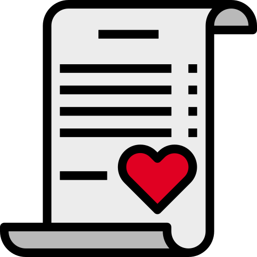 Love letter turkkub Lineal Color icon