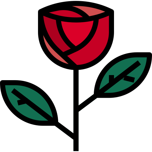 薔薇 turkkub Lineal Color icon