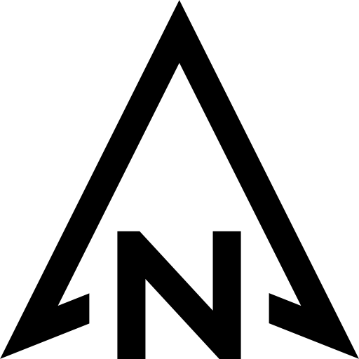 북쪽 Super Basic Straight Outline icon