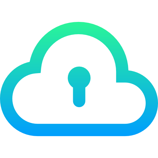 Cloud computing Super Basic Straight Gradient icon
