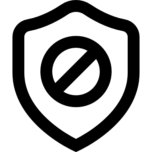 scudo Super Basic Straight Outline icona