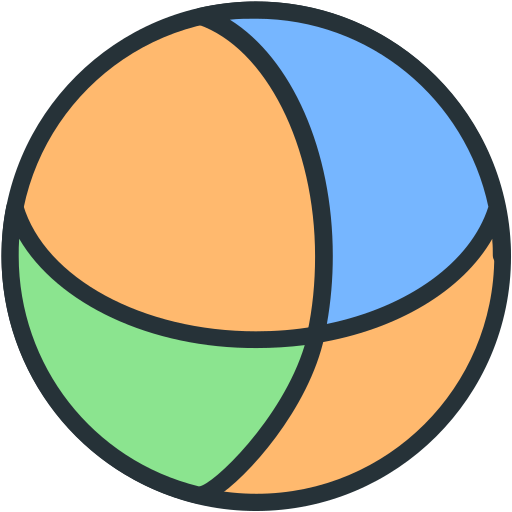 piłka Generic Outline Color ikona