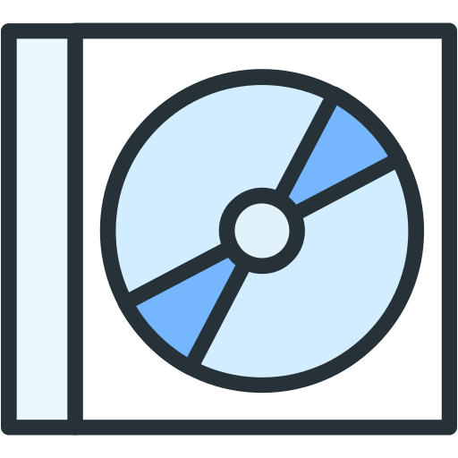 reproductor de discos Generic Outline Color icono