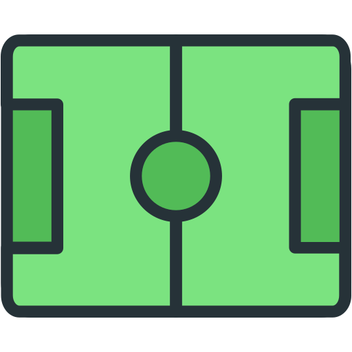 campo de fútbol Generic Outline Color icono