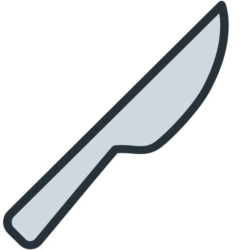 cuchillo Generic Outline Color icono