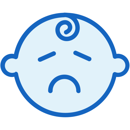 Sad face Generic Outline Color icon