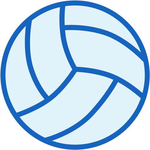 pelota de voleibol Generic Outline Color icono