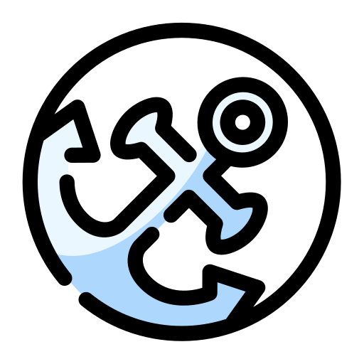 Anchor Generic Outline Color icon