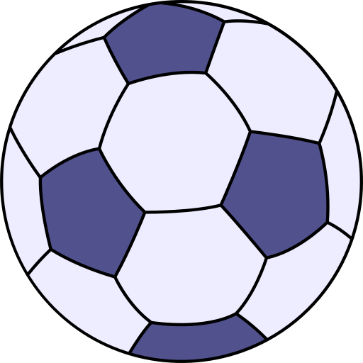 piłka nożna Generic Thin Outline Color ikona