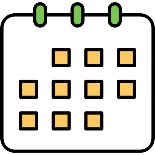 calendario Generic Outline Color icono