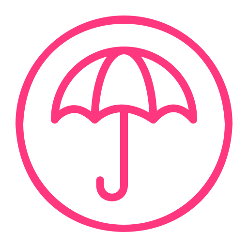 Umbrella Generic Outline Color icon