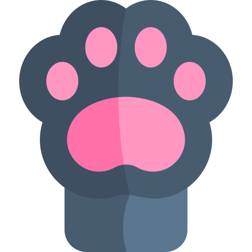 Paw Kawaii Flat icon