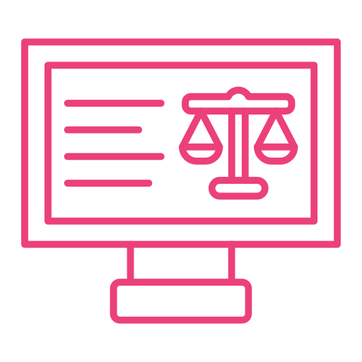 online rechtbank Generic Simple Colors icoon