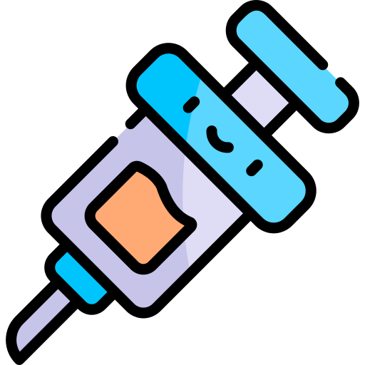 Vaccination Kawaii Lineal color icon