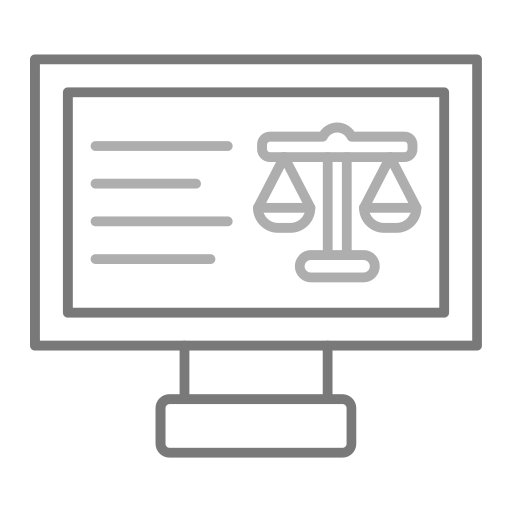 Online court Generic Grey icon