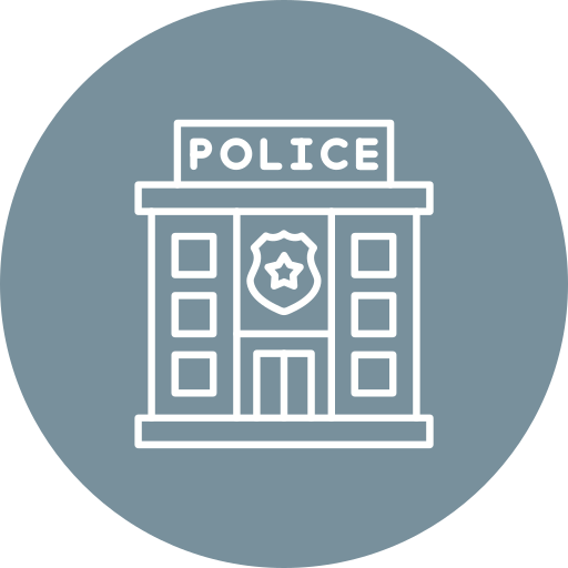 politiebureau Generic Flat icoon