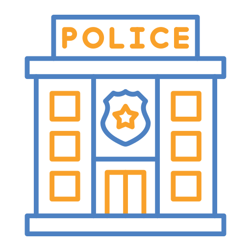 警察署 Generic Outline Color icon