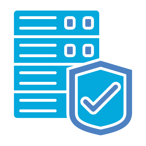 데이터 보호 Generic Blue icon