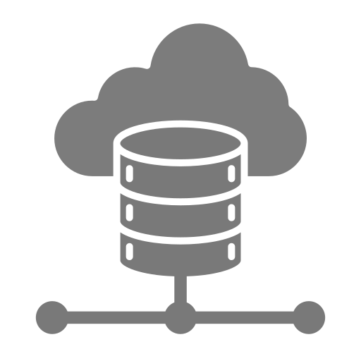 cloud-daten Generic Grey icon